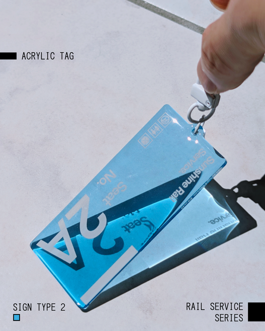 Seat Ticket Acrylic Tag