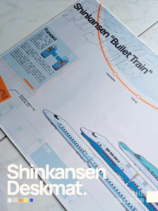 Shinkansen Train Deskmat (Pre-Order)