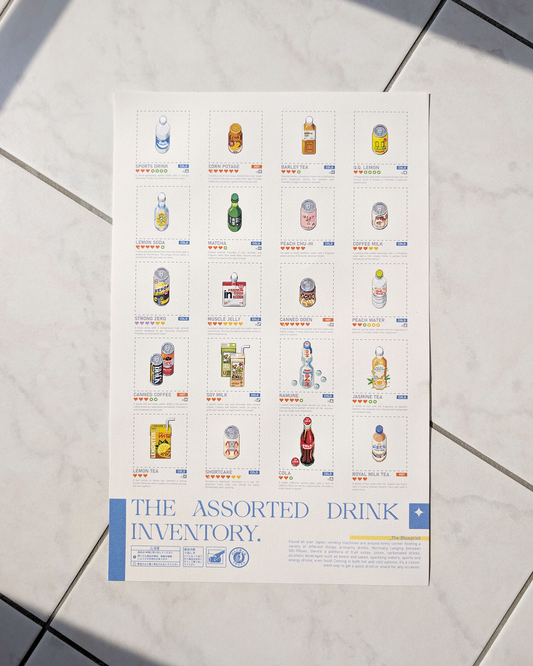 Assorted Drink Inventory Print