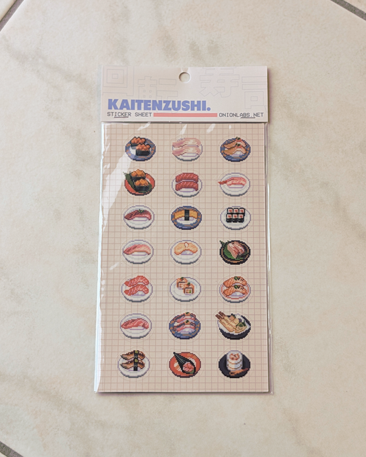Kaitenzushi Sticker Sheet