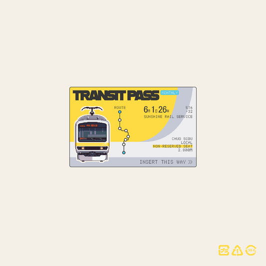 Transit Pass Sticker Cover