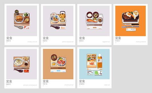 Teishoku Polaroid Set