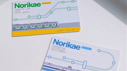 Train Map ICcard Sticker Cover