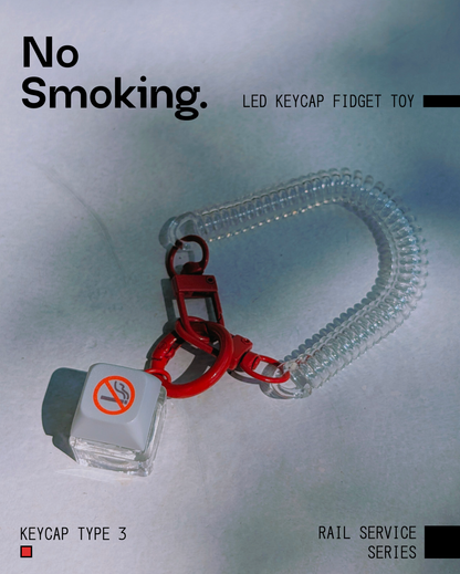 No Smoking Keycap LED Fidget Toy