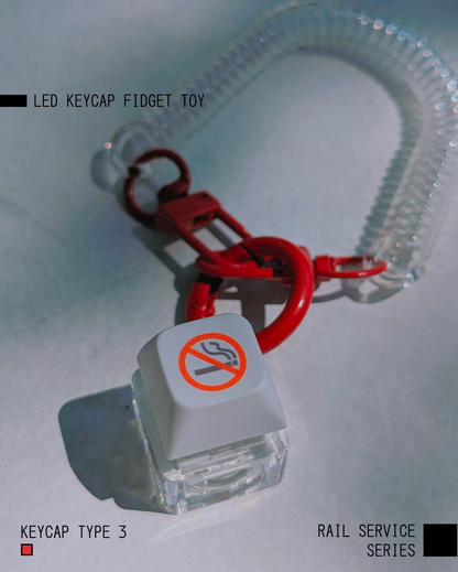 No Smoking Keycap LED Fidget Toy