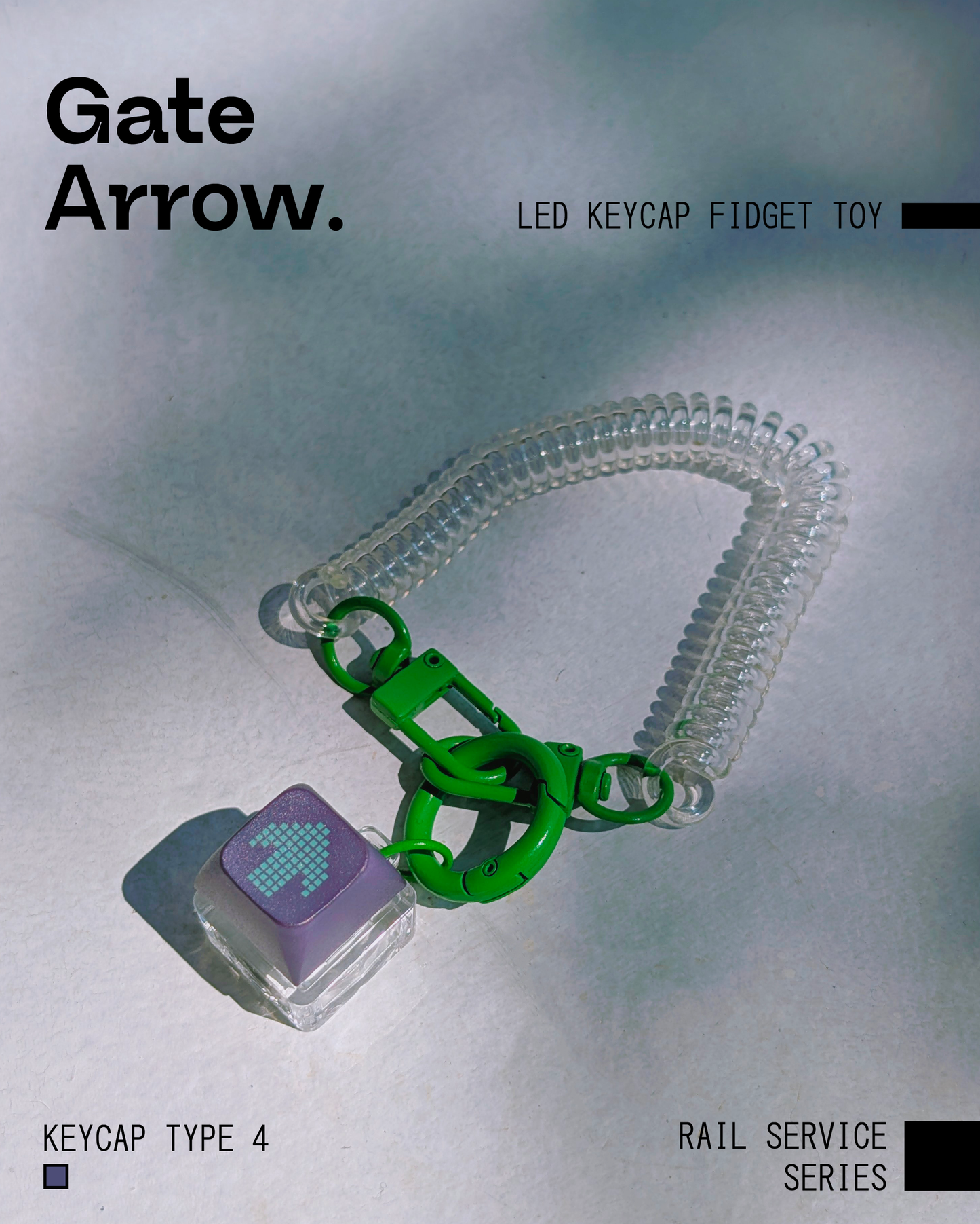 Gate Arrow Keycap LED Fidget Toy