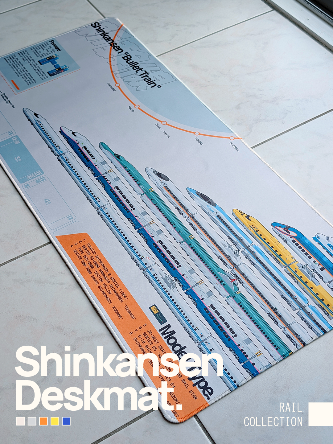 Shinkansen Train Deskmat