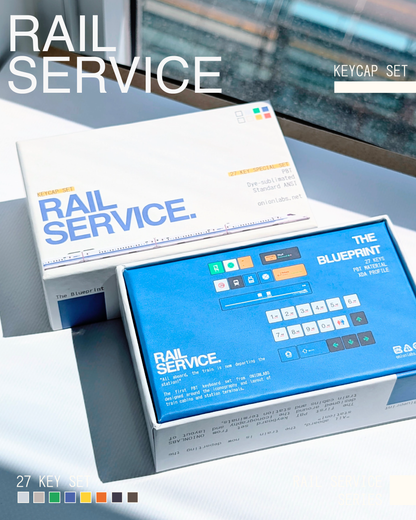 Rail Service PBT Keycap Set - 27 Keys