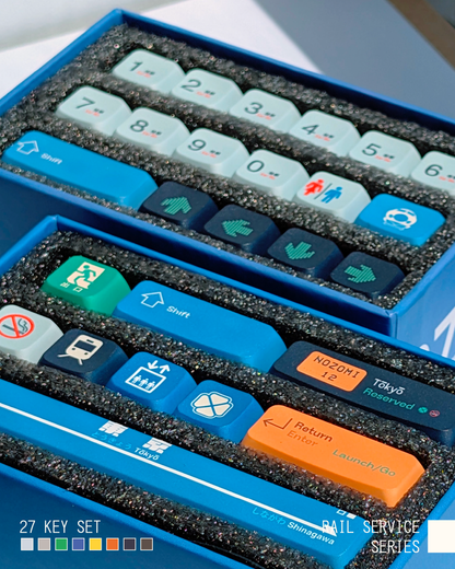 Rail Service PBT Keycap Set - 27 Keys