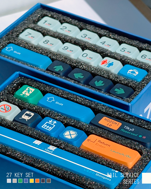 Rail Service PBT Keycap Set - 27 Keys