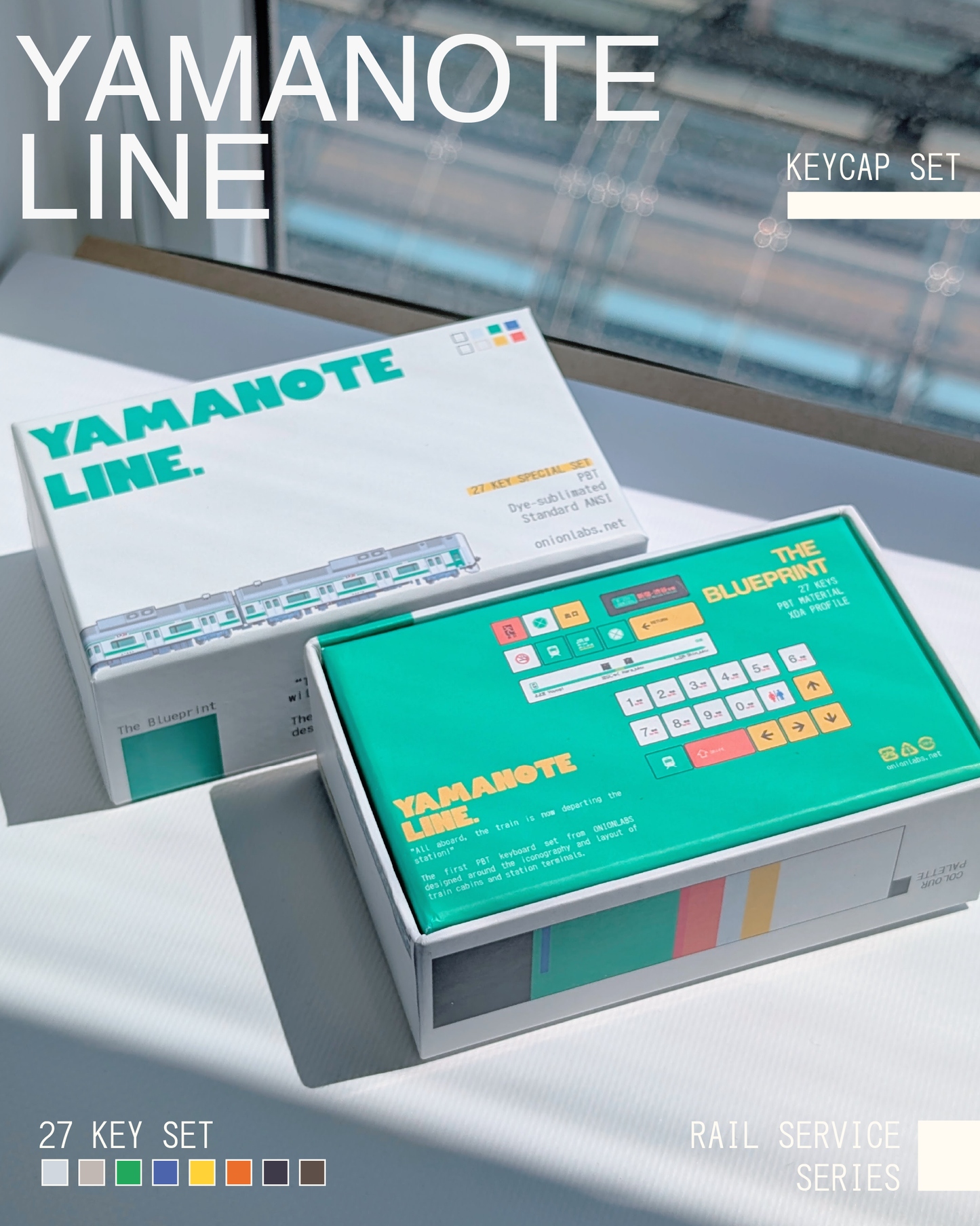Yamanote Line PBT Keycap Set - 27 Keys