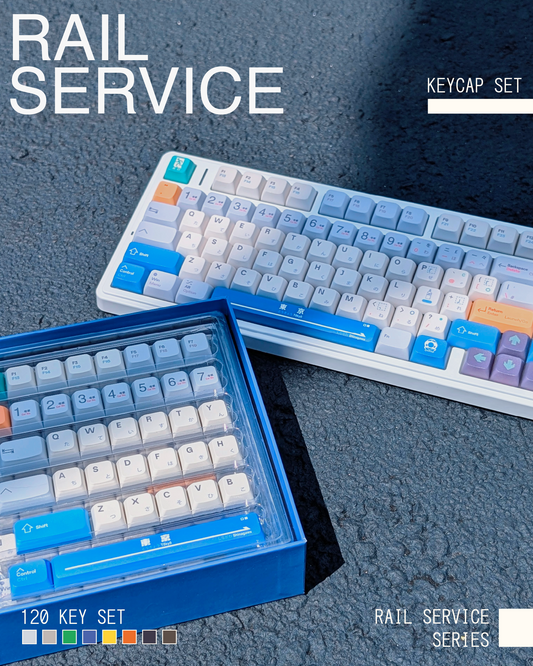 Rail Service PBT Keycap Set - 120 Keys