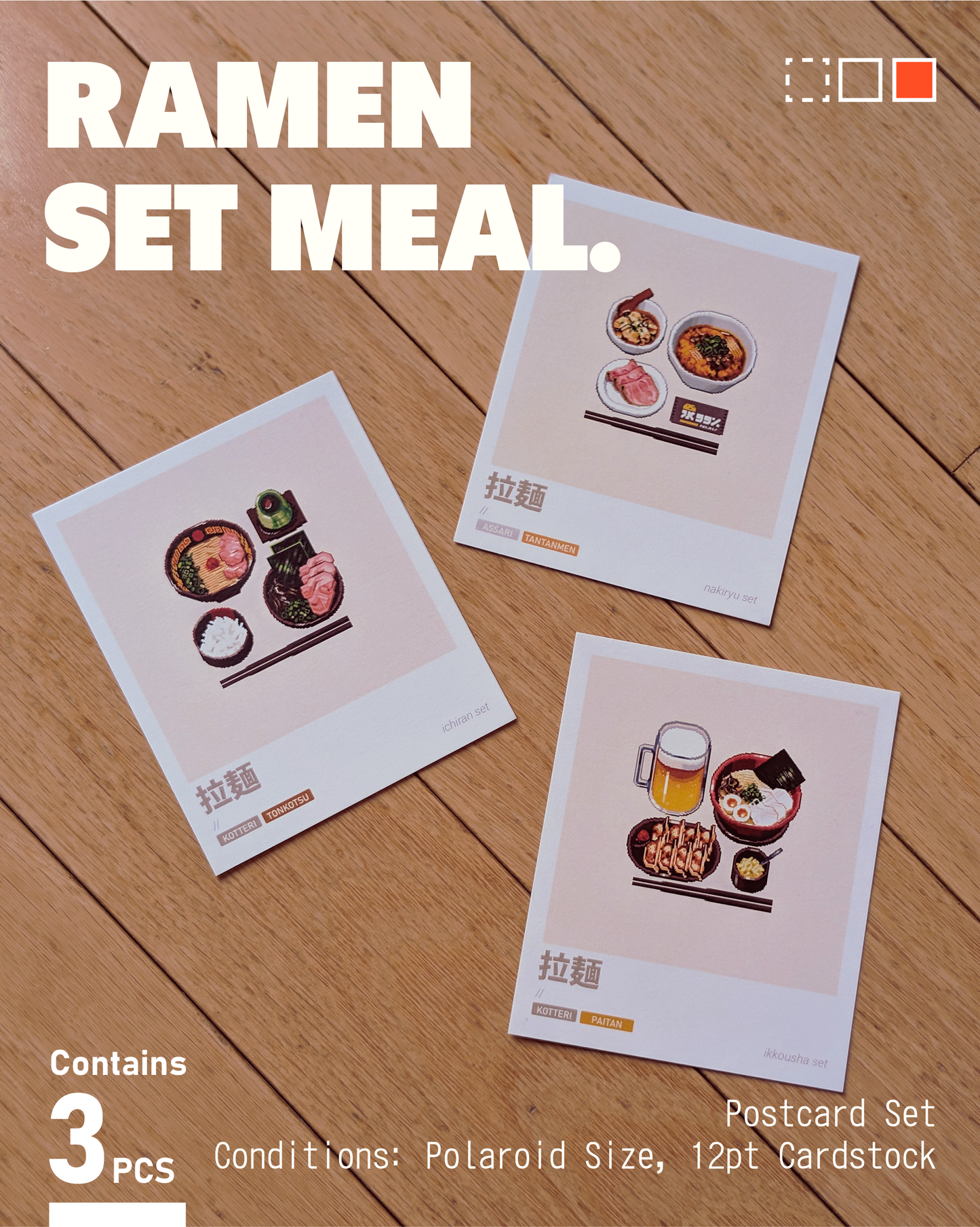 Ramen Guidebook Polaroid Set
