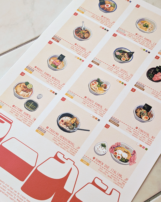 Ramen Guidebook Print
