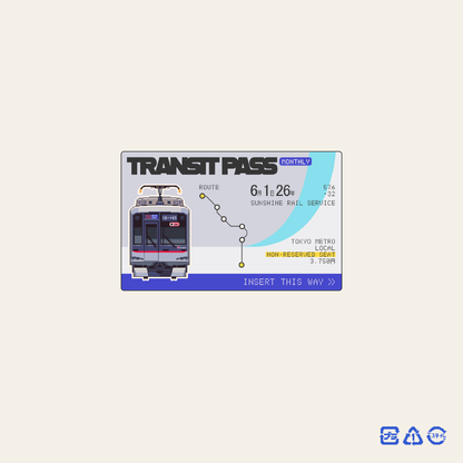 Transit Pass Sticker Cover