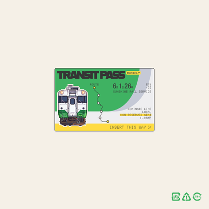 Transit Pass Sticker Cover