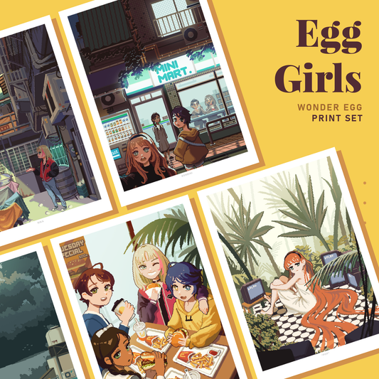Egg Girls Print Set